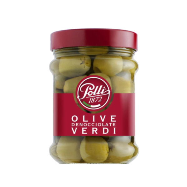 Polli | Green Pitted Olives 300G